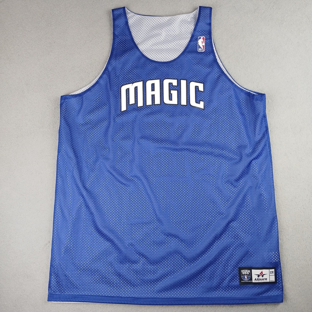 Alleson Athletic Orlando Magic Jersey Mens 2X Blue Reversible NBA Mesh N00015
